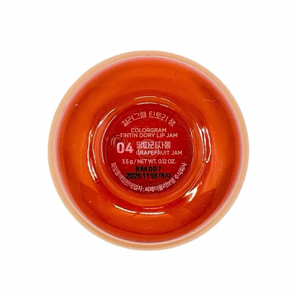 Colorgram TinTin Dory Lip Jam - 3.5g / 0.12 oz - #04 Grapefruit Jam